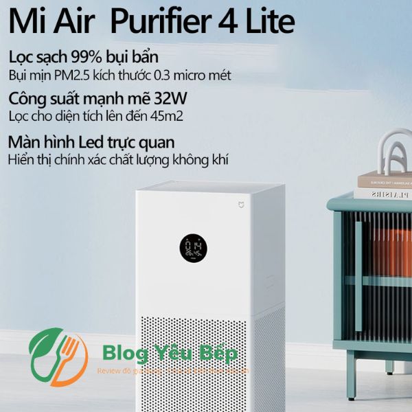 Ưu và nhược điểm của máy lọc không khí Xiaomi Mi Air Purifier 4 Lite
